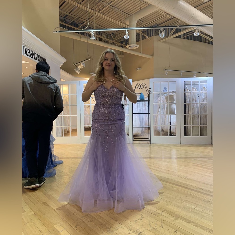 Lavender prom dress